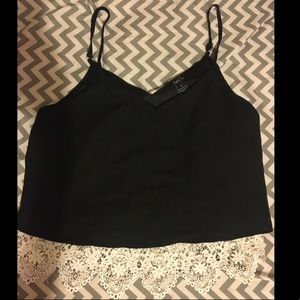 Black crop top